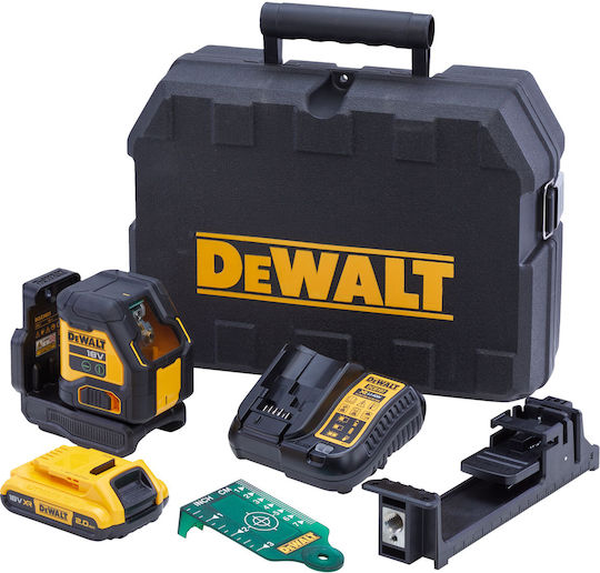 Dewalt Γραμμικό Αλφάδι Laser Πράσινης Δέσμης 18V με Εύρος Εργασίας 55m