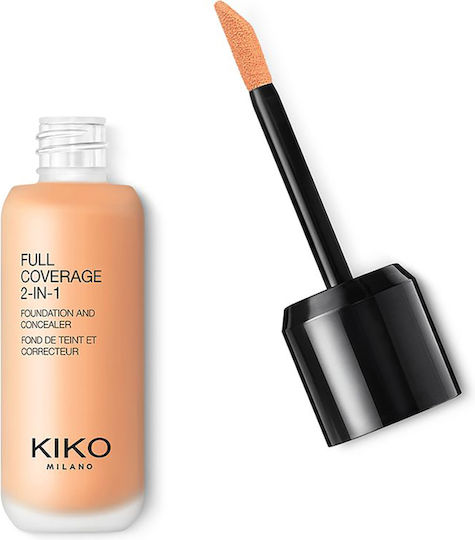 Kiko Milano Full Coverage 2in1 Foundation And Concealer Cream Concealer Warm Beige 40 25ml