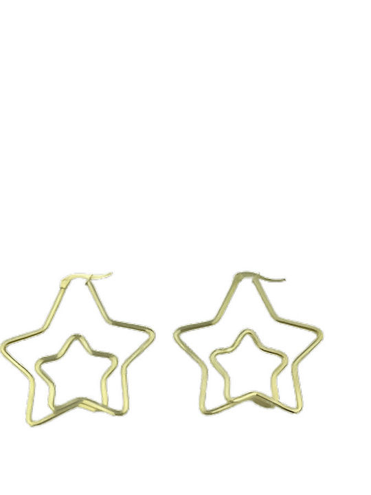 Kids Earrings Studs Stars made of Steel