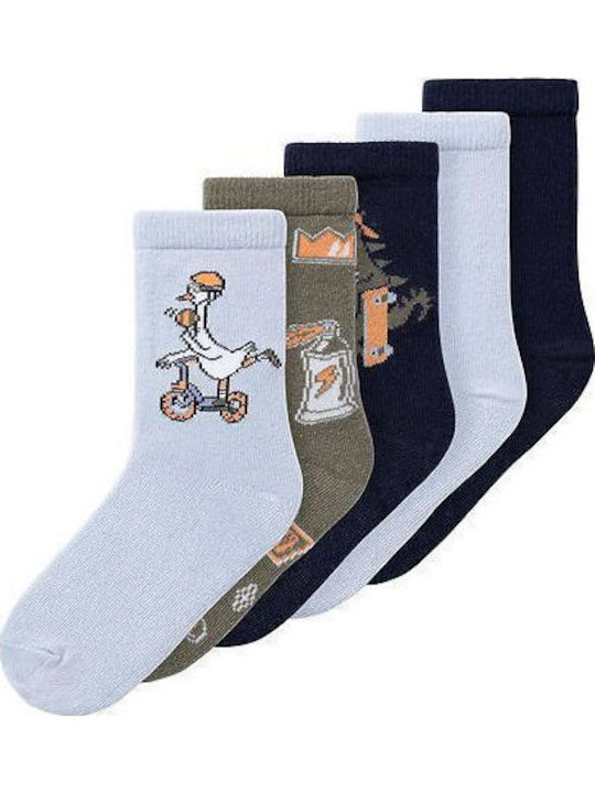 Name It Kids' Socks Knee-High Multicolored 5 Pairs