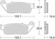 Suprema Motorcycle Brake Pads for Yamaha X-CITY 125
