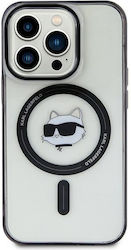 Karl Lagerfeld Iml Choupette Head Back Cover Silicone Transparent (iPhone 15 Plus)