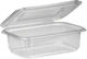 Ecocraft Disposable Plastic PET Tableware for Salads 1000ml Transparent 100pcs