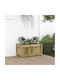 vidaXL Planter Box Wooden Brown 60x31x31cm.