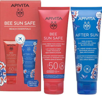 Apivita Set mit Sonnenmilch für den Körper & After Sun