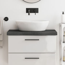 vidaXL Bench without sink L80xW30xH6cm Dark Grey