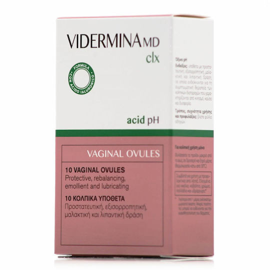 Epsilon Health Vidermina CLX Intimate Area Vaginal Ovules 10pcs