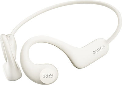 QCY Crossky Link T22 Air Conduction Bluetooth Handsfree Ακουστικά με Αντοχή στον Ιδρώτα Λευκά