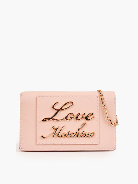 Moschino Γυναικεία Τσάντα Ώμου Ροζ