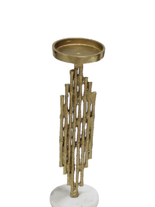 InTheBox Candle Holder Metal in Gold Color 10x10x34.5cm 1pcs