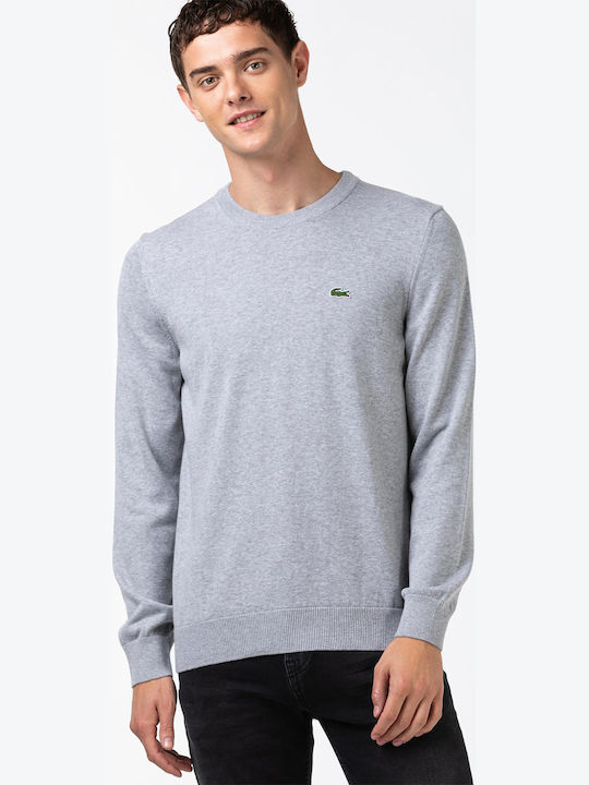 Lacoste Πουλόβερ Μακρυμάνικο Γκρι