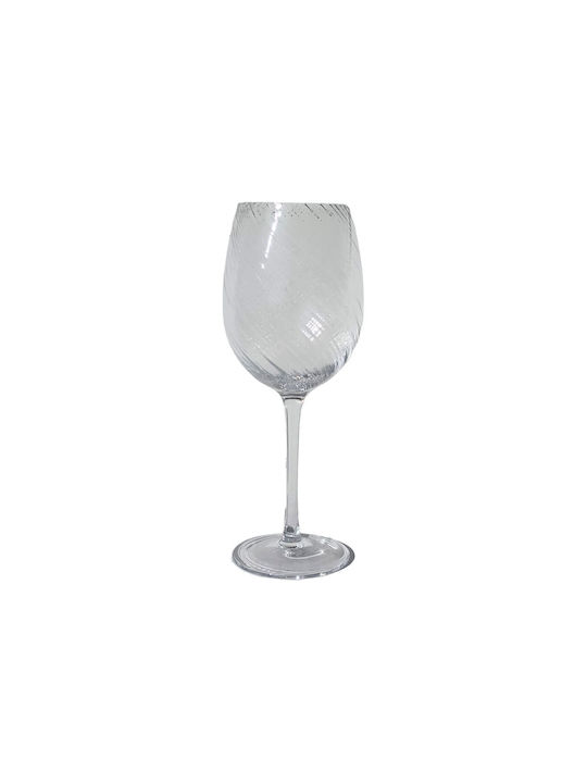 Διάφανο Σετ Ποτήρια για Λευκό Κρασί από Γυαλί Κολωνάτα 6τμχ