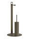 24home.gr Metallisch Badezimmer Toilettenbürste Bronze