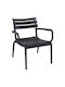 Outdoor-Stuhl Polypropylen Paris Lounge Black