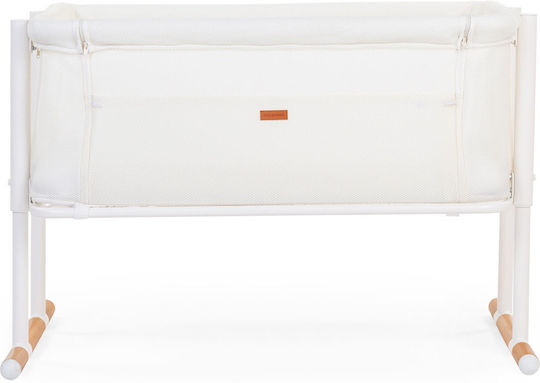 Childhome Люлка Evolux с Матрак и Странично Отваряне Natural White