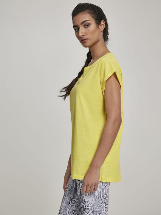 Urban Classics Damen T-Shirt Bright Yellow