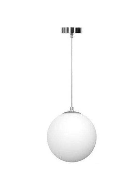 Aigostar Pendant Light Single-Light Ball for Socket E27 White