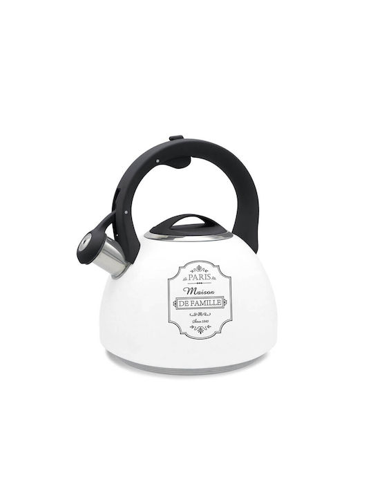 Maestro Τσαγιέρα Ανοξείδωτη Λευκή 2500ml