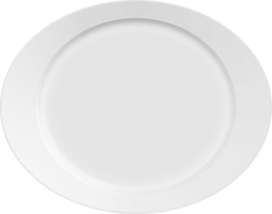 e-exoplismos Platou de Servire Oval din Porțelan Albă 32x25buc 6buc