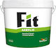 Vivechrom Fit Plastic Acrilyc Paint for Exterior Use White 9lt
