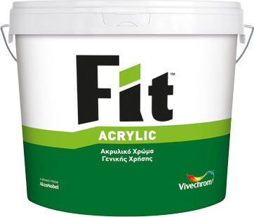 Vivechrom Fit Plastic Acrilyc Paint for Exterior Use White 9lt