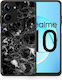 Smartfits Marble Male Back Cover Black (Realme 10)