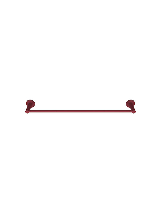 Pam & Co Single Wall-Mounted Bathroom Rail ​60x5cm Red