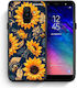 Smartfits Autumn Sunflowers Umschlag Rückseite Blau (Galaxy A6+ 2018) 8558209139027_47172876861779