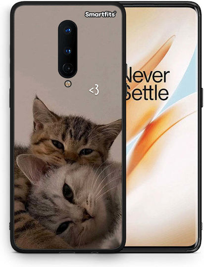 Smartfits Cats In Love Задна корица Бежов (OnePlus 8) 8559109636435_47176327299411