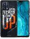 Smartfits Never Give Up Umschlag Rückseite Schwarz (Realme 9 / 9 Pro+) 7633368842395_43308599935131