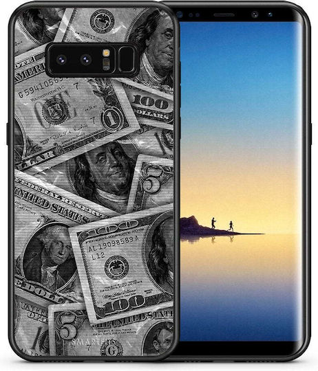 Smartfits Money Dollars Back Cover Γκρι (Galaxy Note 8)