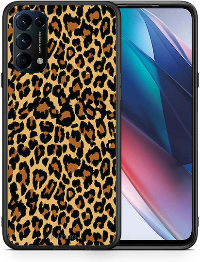 Smartfits Animal Leopard Back Cover Πορτοκαλί (Oppo Find X3 Lite)