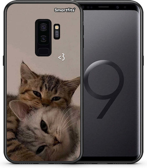 Smartfits Cats In Love Umschlag Rückseite Beige (Galaxy S9+) A00_SM1-SA-S9PLUS_CATSINLOVE_RO1