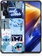 Smartfits Collage Good Vibes Umschlag Rückseite Blau (Poco F4 GT 5G) 7631332442267_43303501627547