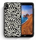 Smartfits Doodle Art Umschlag Rückseite Schwarz (Redmi 7A)