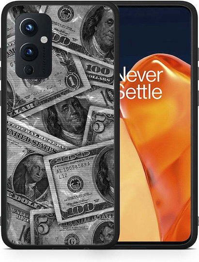 Smartfits Money Dollars Back Cover Γκρι (OnePlus 9)