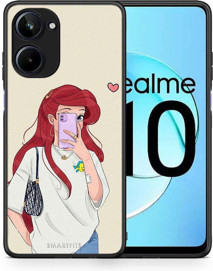 Smartfits Walking Mermaid Back Cover Alb (Realme 10)