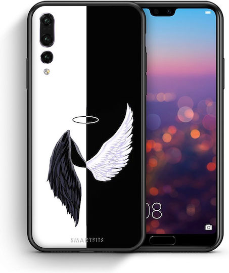 Smartfits Angels Demons Umschlag Rückseite Schwarz (Huawei P20 Pro) 7187692519579_41445267538075