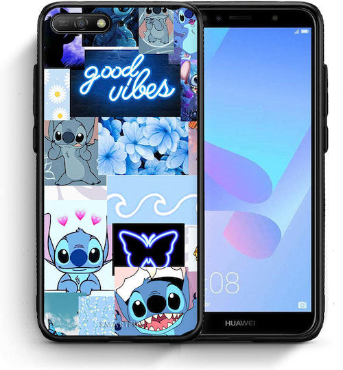 Smartfits Collage Good Vibes Задна корица Син (Huawei Y6 2018) 7631339094171_43303511883931