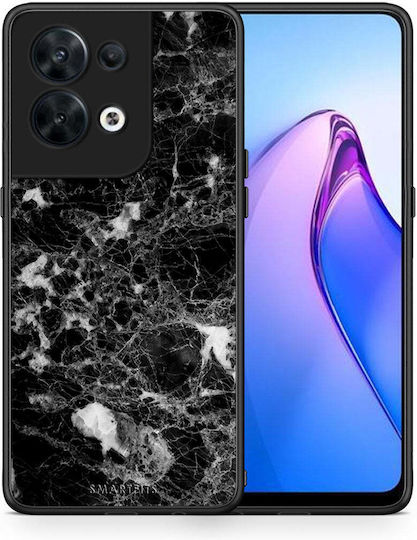 Smartfits Marble Male Umschlag Rückseite Schwarz (Oppo Reno8)
