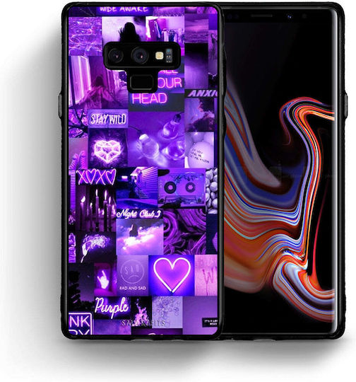 Smartfits Collage Stay Wild Back Cover Μωβ (Galaxy Note 9)