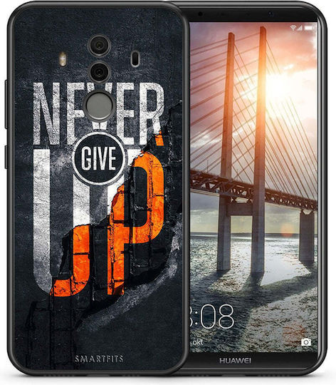 Smartfits Never Give Up Umschlag Rückseite Schwarz (Huawei Mate 10 Pro) 7633372676251_43308603736219
