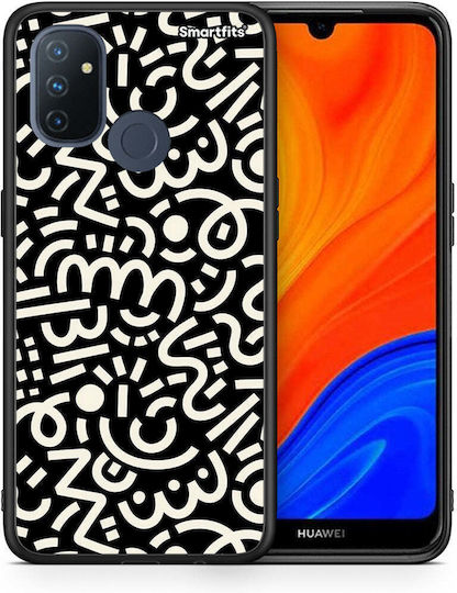 Smartfits Doodle Art Back Cover Μαύρο (OnePlus Nord N100)