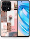 Smartfits Aesthetic Collage Umschlag Rückseite Rosa (Honor X8a) 8427279319379_46685831037267