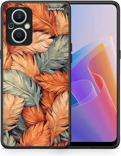 Smartfits Autumn Leaves Umschlag Rückseite Orange (Oppo Reno7 Lite) 8558195966291_47172828070227