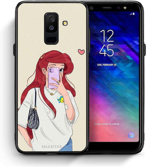 Smartfits Walking Mermaid Back Cover Alb (Galaxy A6+ 2018) 8469455208787_46831873524051