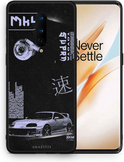 Smartfits Tokyo Drift Umschlag Rückseite Schwarz (OnePlus 8)