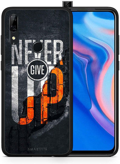 Smartfits Never Give Up Umschlag Rückseite Schwarz (Huawei P Smart Z) A00_SM1-HU-PSMARTZ_NEVERGIVEUP_R