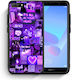 Smartfits Collage Stay Wild Back Cover Μωβ (Huawei Y6 2018)