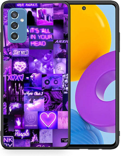 Smartfits Collage Stay Wild Задна корица Лилав (Galaxy M52) 7631997370523_43305413804187